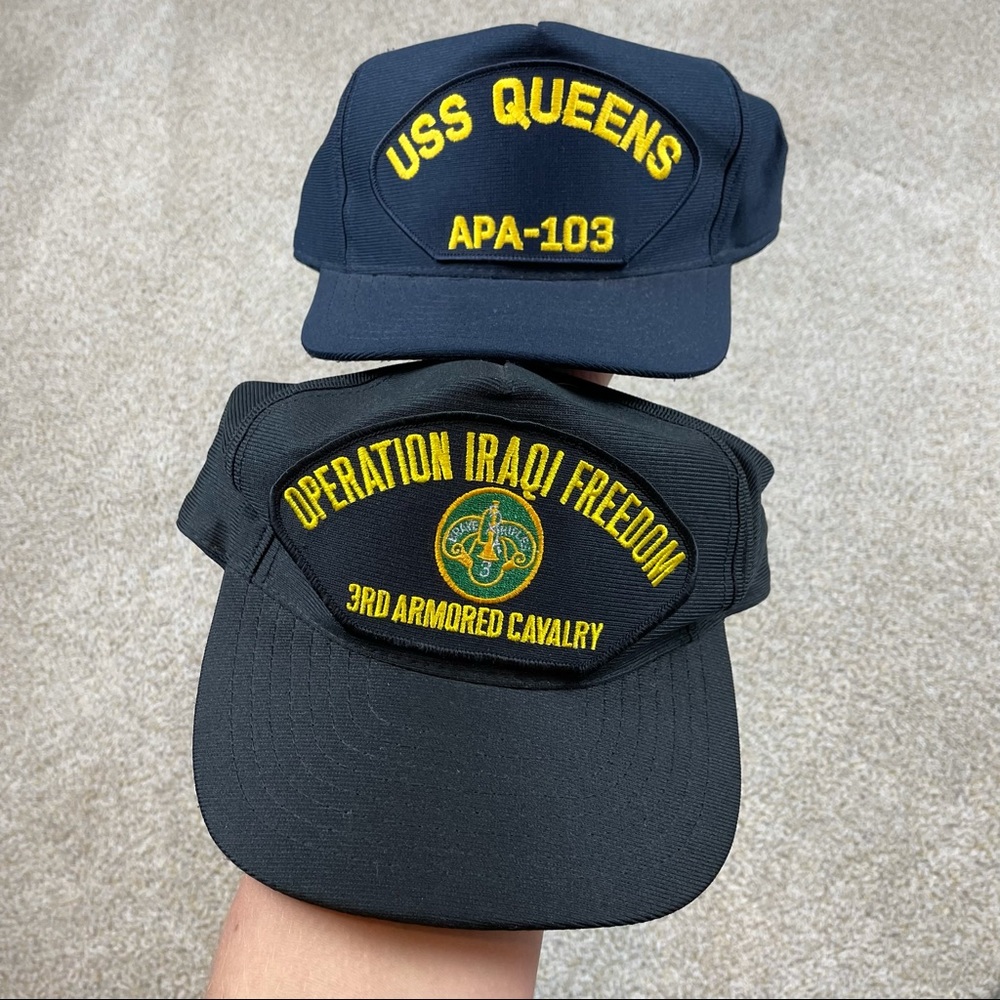 Vintage Eagle Crest military snapback hats bundle